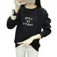 thumbnail image 2 of Casual Women Hoodies Sweatshirt Winter Autumn Harajuku Letter Print Long Sleeve Pullovers, 2 of 6