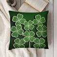 thumbnail image 3 of St Patrick's Day Throw Pillow Covers, Green Luck Decoration for Sofa Couch, 3 of 5