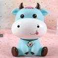 thumbnail image 4 of LYINGF Piggy Bank Large Cow for Boys Girls Coin Bank for Boys Girls Kids Cute Cow Piggy Bank Big Eyes for Children's Birthday Gifts, 4 of 9
