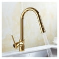 thumbnail image 1 of Pull Out Kitchen Faucets Silver Single Handl Gold Kitchen Faucet Sink Tap Single Hole Rotating Water Mixer Tap Mixer Tap ,Easy to Install, 1 of 7