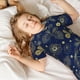 thumbnail image 5 of Balery Vintage Golden Butterfly Conjunto de Pijama Infantil de Manga Corta con Estampado – Ropa de Dormir de Algodón Suave-3X-Large, 5 of 6