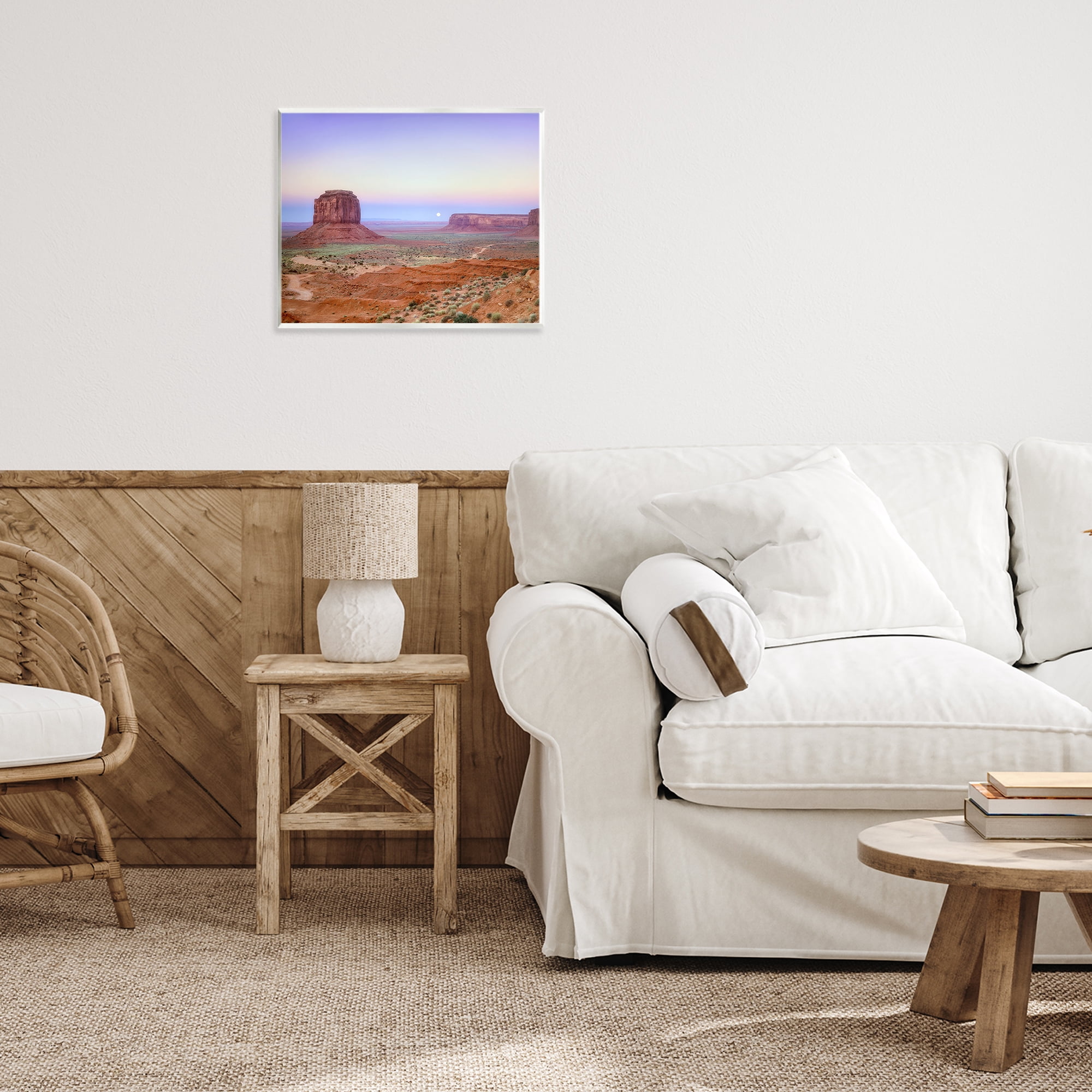 Stupell Industries Moonrise Over Monument Valley Wall Plaque Art, design by Dennis Frates