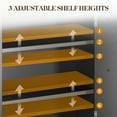 thumbnail image 3 of RoyalCraft Bathroom Wall Medicine Cabinet, Wood Storage with Mirror, Towel Bar, Black, 3 of 8