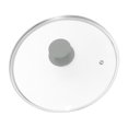 thumbnail image 2 of Tapa de repuesto para sartén de 36,7 cm con asa, para utensilios de cocina portátiles, borde de acero inoxidable transparente, tapa universal para mango gris, 2 of 8