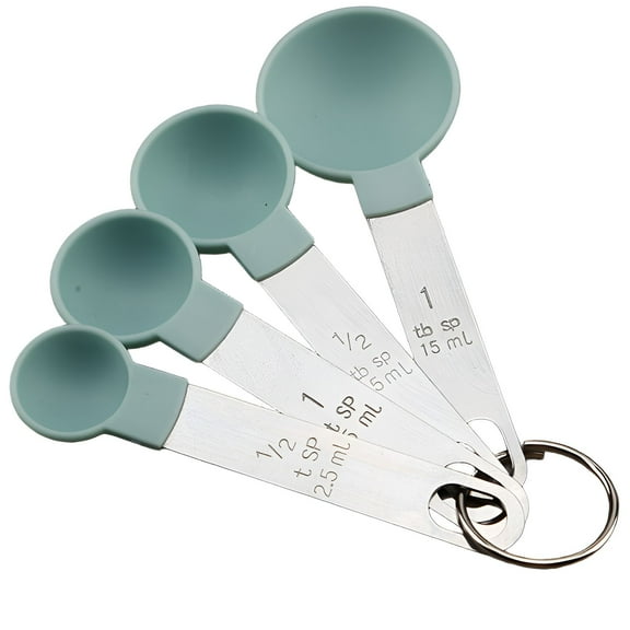 ACDANC 4Pcs Measuring Spoons,2.5-15Ml Tablespoon Measuring Spoon,Liquid Powder Solid Measuring Spoons Set,Blue