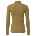 thumbnail image 3 of Doublju Women's Long Sleeve Turtleneck Lightweight Pullover Top Sweater with Plus Size, 3 of 4