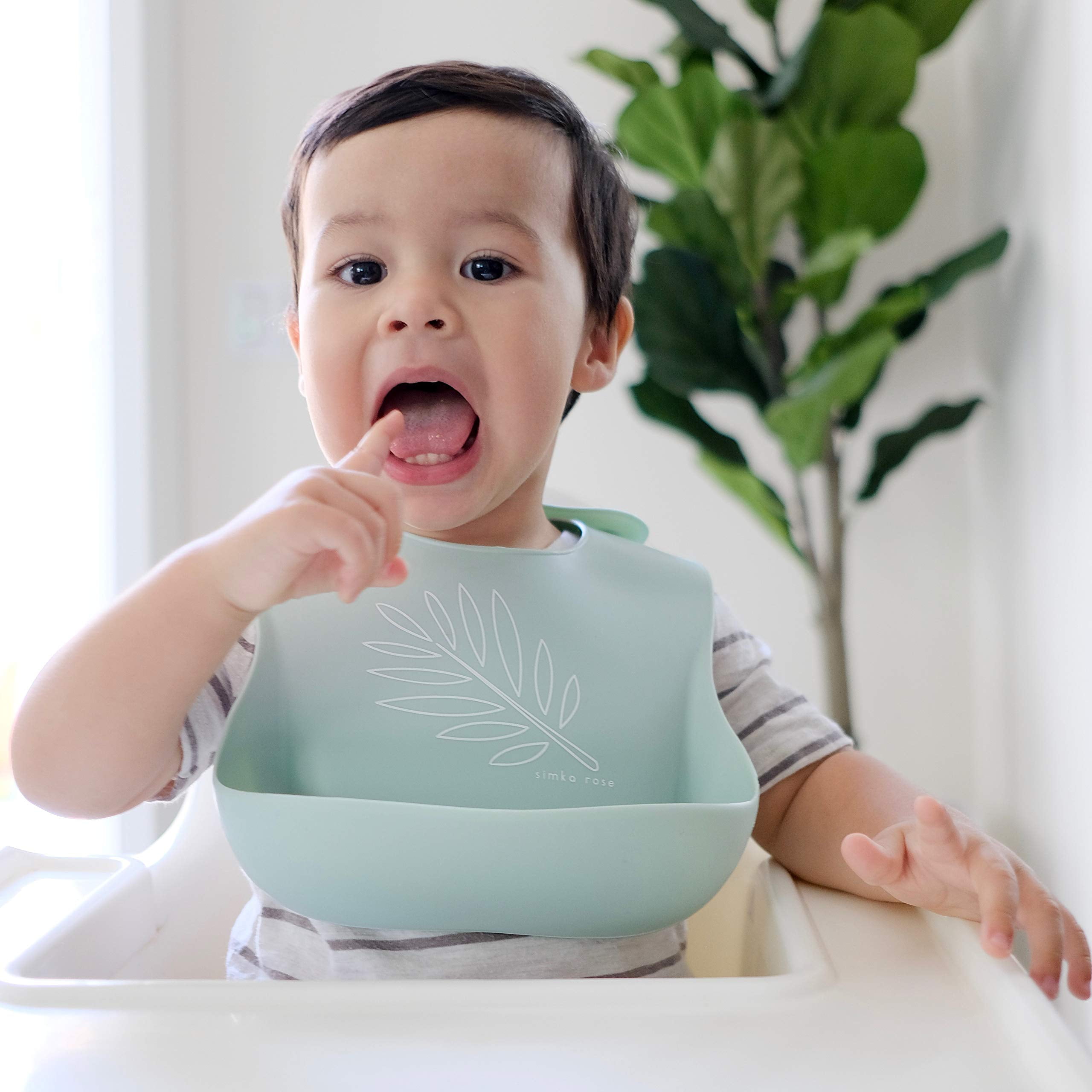 Amazon.com: Simka Rose Silicone Bibs for Babies & Toddlers
