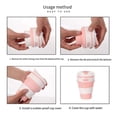 thumbnail image 5 of Pink Silicone Foldable Travel Cup-Camping Cup, Foldable Water Cup, Adult Drinking Cup with Lid, 5 of 5