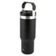 thumbnail image 3 of Termo Doble Pared de Acero Inoxidable con Asa y Popote, Negro, 900 ml, 3 of 4