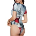 thumbnail image 2 of Balery Circular Lighthouse Body de cuello redondo de manga corta para mujer Tops de manga corta Tops básicos-X-Large, 2 of 7