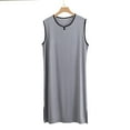 thumbnail image 6 of THDHVS Pajamas for Men,Mens Pajamas Set,Lightweight Mens Pajamas Breathable Tank Tops Long Sleepwear Soft Pjs for Men Dark Gray 3XL, 6 of 7