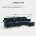 Nolany Durable & Comfy Convertible Sectional Sofa with Storage