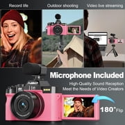NBD 4K Digital Cameras for Photography,48 MP Autofocus Vlogging Camera with 52mm Wide Angle & Macro Lens