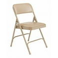 thumbnail image 3 of (Pack of 4) NPS 1200 Series Premium Vinyl Upholstered Double Hinge Folding Chair, French Beige, 3 of 6
