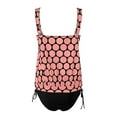 thumbnail image 5 of Hontri Tankinis Women's Two Piece Swimsuit with Breast Topper Plus Size Large Polka Dot Print High Waist Conservative Tankini-Tankini with Shorts, 5 of 5