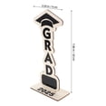 thumbnail image 2 of SHOWERORO 2pcs Wooden Grad Decor Decorative Table Centerpiece For Graduation Season 2025, 2 of 6