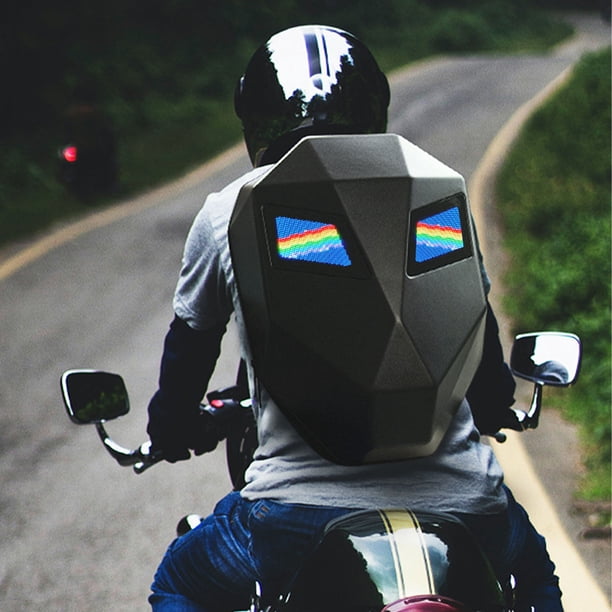 Mochila de Motocicletas, Mochila de Motocicleta LED de Gran Capacidad para AL Aire Libre para exteriores