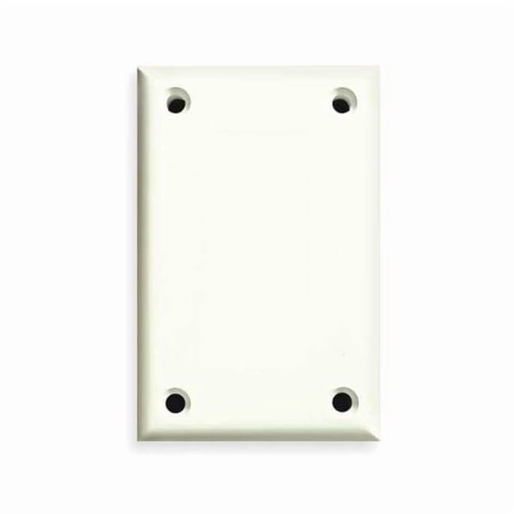 Cortech Blank Wall Plate,Jumbo;White,1Gng,Txtr TPBB