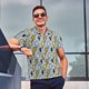 thumbnail image 4 of Balery Lightning Bolts Camisa Polo de Hombre con Estampado, de Manga Corta y Tejido Medio, Camisa Tipo Golf Polo-X-Large, 4 of 6