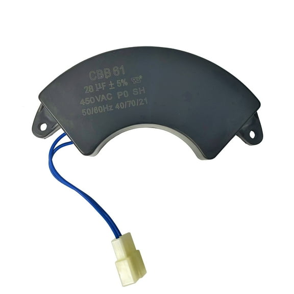 Half-Moon CBB61 28uF 28μf 450VAC 50/60 Hz 5-7KW Generator Capacitor with Plug UL