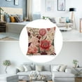 thumbnail image 5 of Patio Furniture Pillows Elegant Vintage Botanical Pattern Pillow Cases 16"x16" Vintage Floral Plant Decorative Throw Pillow Covers Pillows for Couch Sofa Patio Furniture Home Decor, 5 of 7