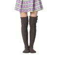 thumbnail image 3 of Springcmy Women's Cable Knitted High Boot Socks Extra Long Winter Over Knee Stockings Leg Warmers, 3 of 5