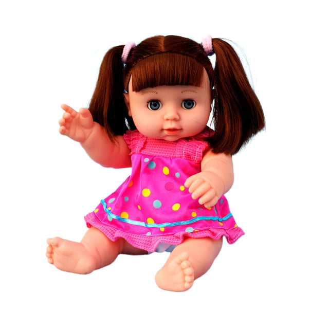 Muñeca de vinilo de 28 cm (11,02 pulgadas), juguete de simulación, de goma suave, ideal para la piscina, bebés y niños pequeños. Perfecta para la educación infantil y preescolar. Regalo ideal para niñ