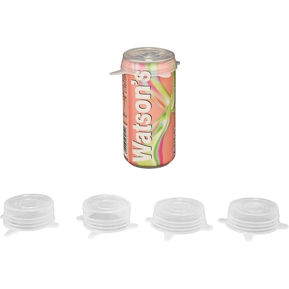 Extra Small Silicone Stretch Lids 2 Inch 5 pack Same Size Reusable Silicone Jar Cover to Fit 2 Inch to 2.4 Inch Cans Cups Bottles