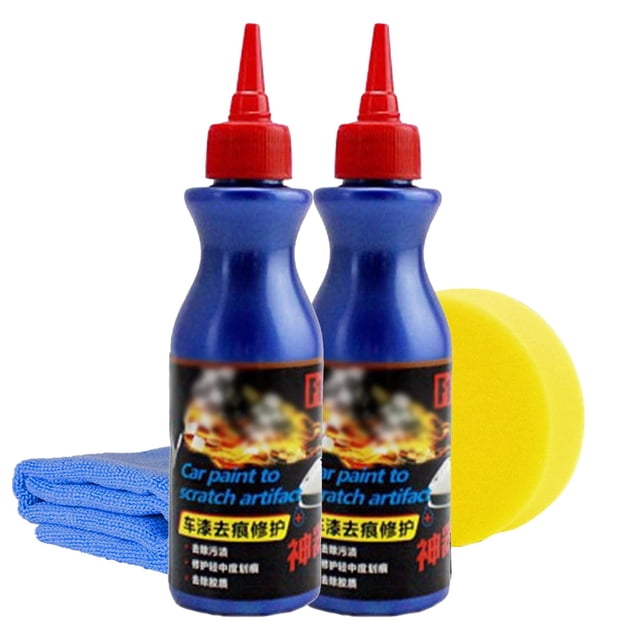 Scratch Wax For Car 2025 NEW Car Scratch Remover Kit For Vehicles | 3.5 Oz Kit With Wipe & Sponge 100ml