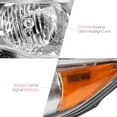 thumbnail image 3 of DNA Motoring For 09-10 Toyota Corolla Chrome Amber Corner Headlight Lamps Pair Replacement, 3 of 5