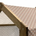 thumbnail image 4 of Orange Pet House, Curvy Ocean Waves Inspired Pattern Rounds Ovals Overlap Forms, Outdoor & Indoor Portable Dog Kennel with Pillow and Cover, 5 Sizes, Pale Yellow Pale Blue, by Ambesonne, 4 of 4