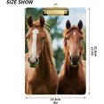 thumbnail image 2 of FMSHPON Brown Horse Clipboard Hardboard Wood Nursing Clip Board and Pull for Standard A4 Letter 13x9 inches, 2 of 7