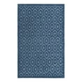 thumbnail image 2 of Unique Loom Outdoor Trellis Textured Collection Area Rug - Spatial (5' 3" x 8' Rectangle Navy Blue/Ivory), 2 of 6