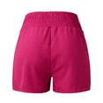 thumbnail image 6 of Sngxgn Women Casual Cotton Shorts Drawstring Comfy Elastic Waist Shorts Summer Pull On Short with Pockets(Hot Pink,XXXL), 6 of 6