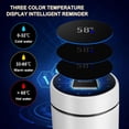 thumbnail image 3 of Binwennn Coffee Mug Set with Words Stainless Steel Vacuum Flask Smart Kettle LCD Screen Display Temperature, 3 of 8