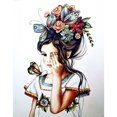 thumbnail image 1 of Taladro diamante pintura (DE9253) 5D mariposa chica completo DIY cuenta arte mosaico imagen 50x70cm Hugtrwg Para estrenar, 1 of 1