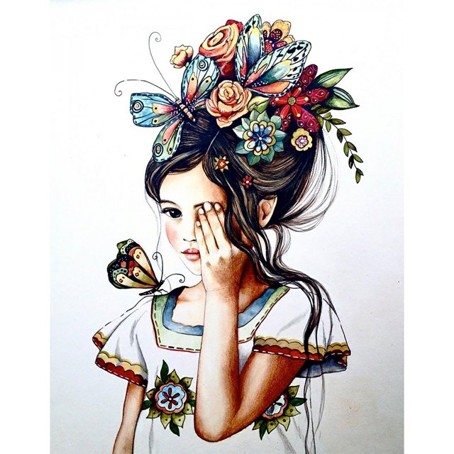 Taladro diamante pintura (DE9253) 5D mariposa chica completo DIY cuenta arte mosaico imagen 50x70cm Hugtrwg Para estrenar
