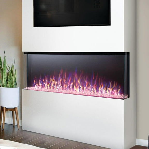 Napoleon Trivista-NEFB50H-3SV Wall Hanging Electric Fireplace, 50 Inch, Black
