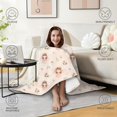 thumbnail image 4 of Wearable Blanket,Flower Fairy Princess Pattern Hooded Wearable Flannel Blanket for Adults & Teens,Winter Poncho Shawl Wrap Cape Cozy Anti-Pill,50"x60", 4 of 5