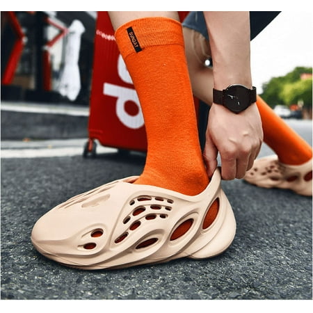 

Man Mens Women Foam Runner Unisex Sneakers Pillow Cloud Shoes Slides Unisex Women Garden Clog Shoes Mesh Summer Breathable Slippers Beach Sandals Shower Footwear Water Shoes Walking Anti-Slip Shoes