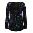 thumbnail image 3 of Ichuanyi Liquidación de mujeres Capasés impresos para mujeres Botones de manga redonda de cuello largo Tops de blusa ICHUANYI WER202308215702, 3 of 4