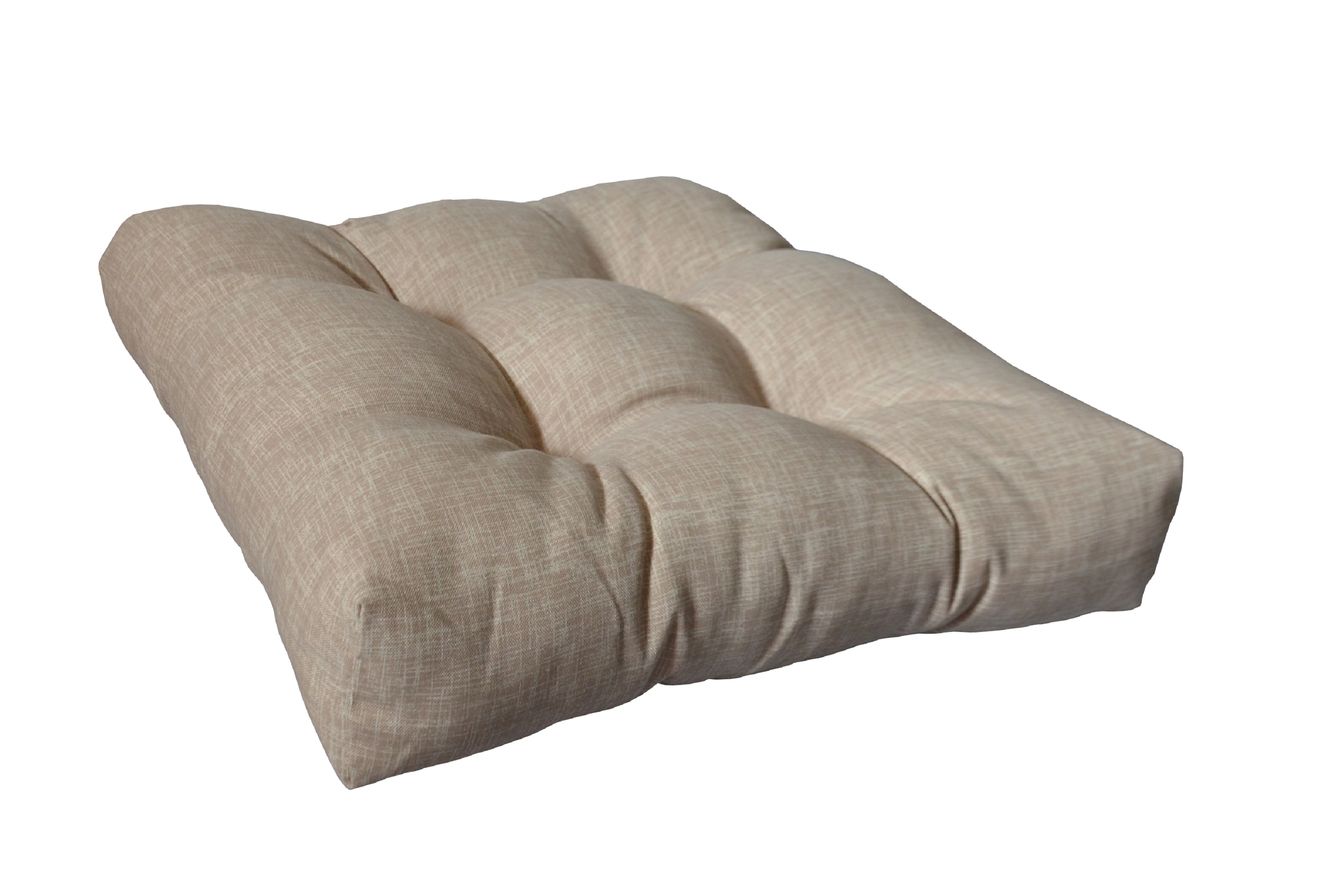 19” x 19” Beige Outdoor Seating Cushions, Durable Weather Resistant (2 Count)
