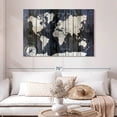 thumbnail image 2 of Elephant Stock Wood Texture World Map Wall Art - Horizontal Canvas Wall Art - Living Room Wall Decor - Map Canvas - Gray And Black Decor - 48" x 32", 2 of 8