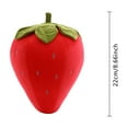 thumbnail image 2 of Strawberry Pillow Toy Realistic Stuffed Animal Cute Huggable Cushion for Children and Adults Ideal for Valentine's Day, 2 of 3