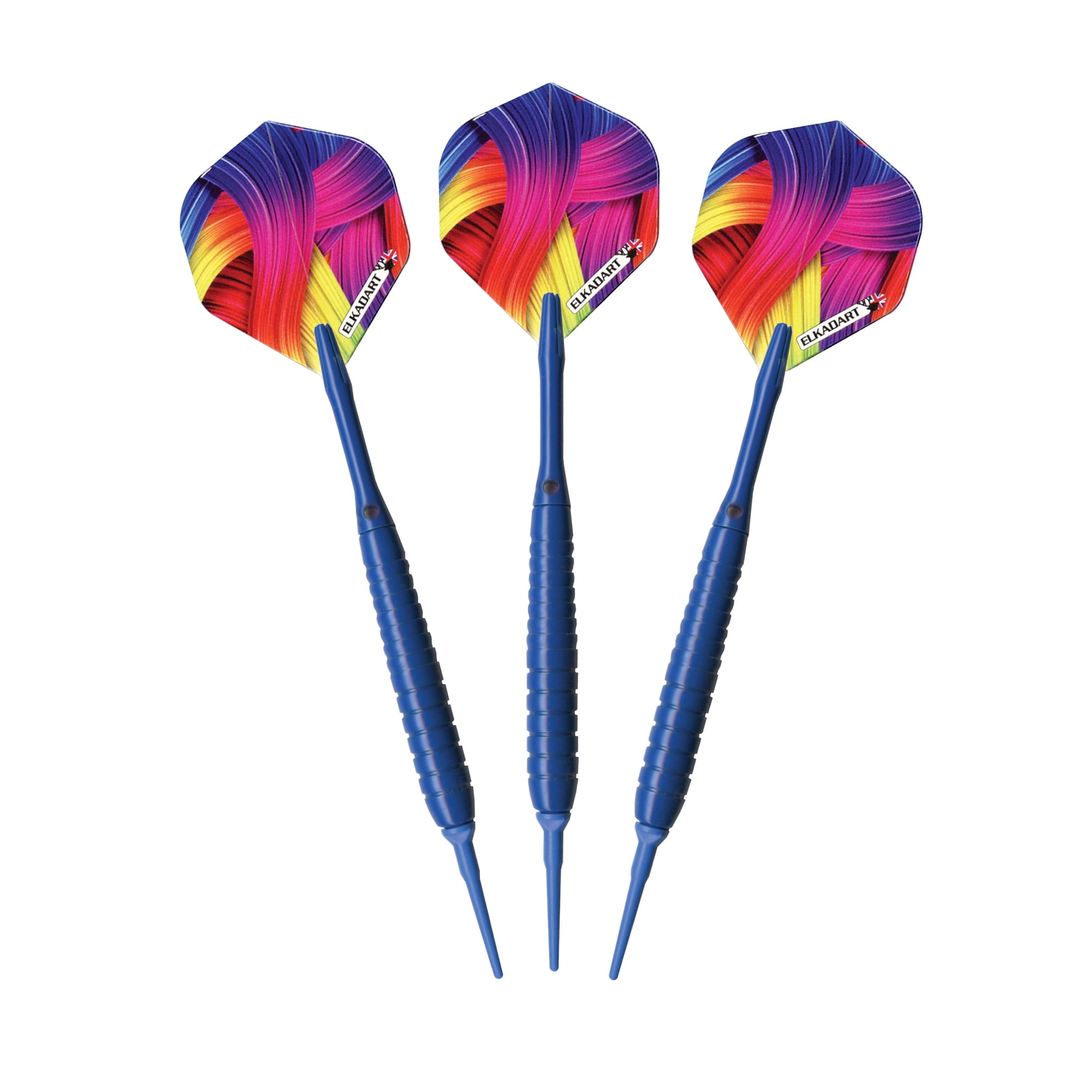 Elkadart Neon Soft Tip Dart Set, 18 Grams, Blue