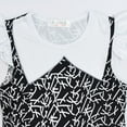 thumbnail image 4 of Little Girls Black Dress Short Sleeve Casual Cosplay Dresses w/Bag 3-8T, 4 of 6