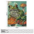 thumbnail image 4 of Fenyluxe Cute Frog Blanket Gifts for Frog Lovers Soft Frog Mushroom Throw Blanket for Couch Sofa Bed Cozy Fuzzy Cute Frog Blankets Adults Kids Teens Frog Gifts  60x80in, 4 of 6