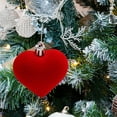 thumbnail image 6 of 12PCS Valentines Day Heart Ornaments, Velvet Heart Shaped Decorative Hanging Ornament for Valentine's Day Wedding Anniversary Party Decor (Red), 6 of 6