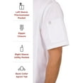 thumbnail image 4 of Chef Works Men's Springfield Chef Coat, White Chef Jacket with Cool Vent Side Panels, 4XL, 4 of 5