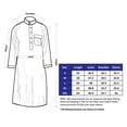 thumbnail image 7 of Traditional Dishdasha – Mens Saudi Style Thobe Classic - Full Length Long Sleeve Islamic Thobe, 7 of 7